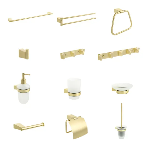 Вешалка Fixsen Trend Gold FX-99005-5, стальная, 5 крючков, цвет золотой