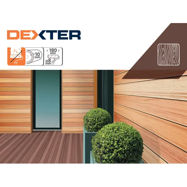 Валик сменный для алкидных красок Dexter 180 мм