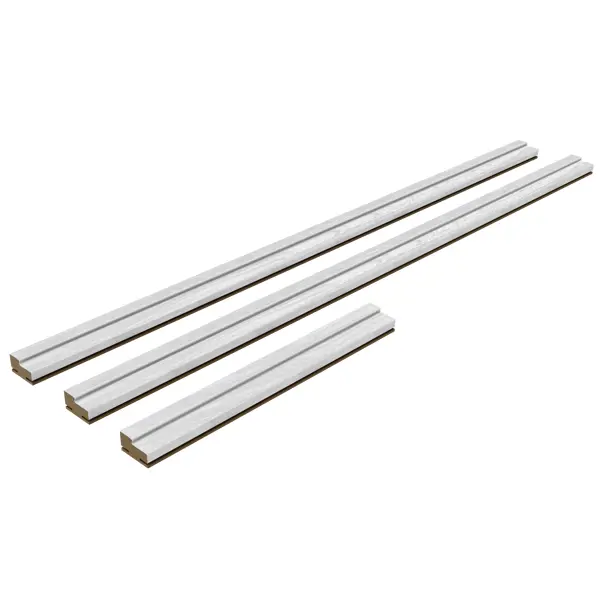 Дверная коробка телескопическая Легда 2070x70x32 мм ламинация Hardflex цвет светло-серый (комплект 2.5 шт.)