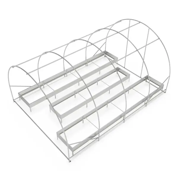 Набор грядок для теплицы оцинкованная 3x6 м