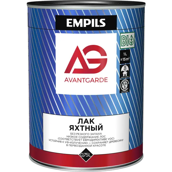 Лак яхтный Avantgarde 0.8 кг полуматовый