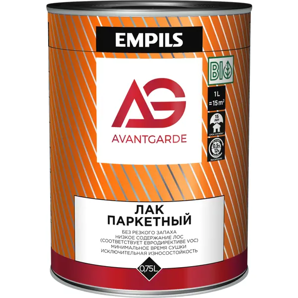 Лак паркетный AvantGarde глянцевый бесцветный 0.75 л