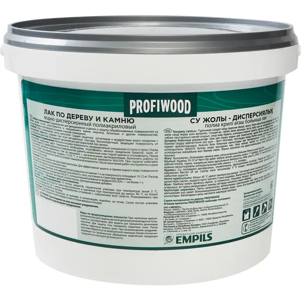 Лак для дерева и камня Profiwood 2.2 кг прозрачный