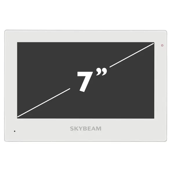 Видеодомофон Skybeam 7" с сенсорными кнопками Wi-Fi цвет белый