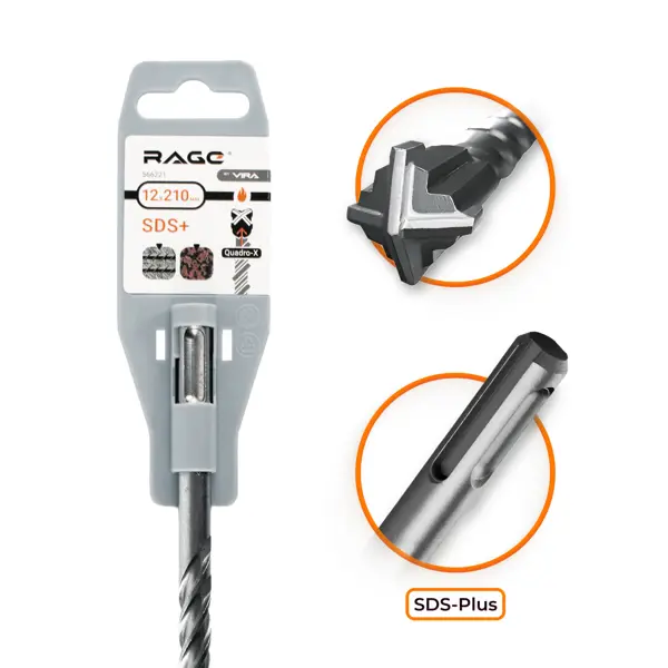 Бур по бетону SDS-plus Rage 566621 6x210 мм