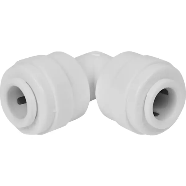 Фитинг угловой QF 1/4"- QF 1/4" пластик