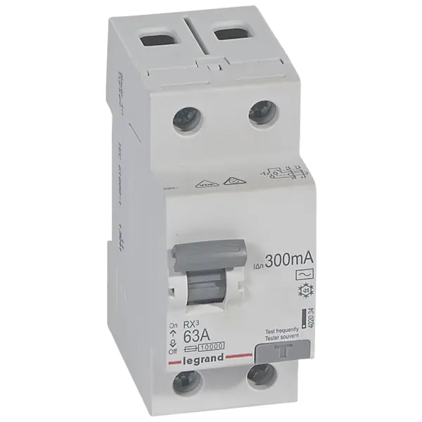 УЗО Legrand RX3 2P 63 А 300 мА 10 кА АС