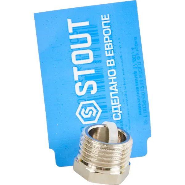 Футорка Stout 1/2"x1/4" ВР-НР латунь SFT-0029-001214