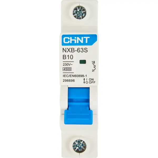 Автоматический выключатель CHINT NXB-63S 1P B10 А 4.5 кА