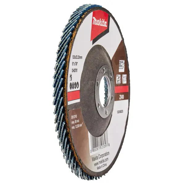 Круг лепестковый торцевой КЛТ2 Makita Р40 125x22.2 мм