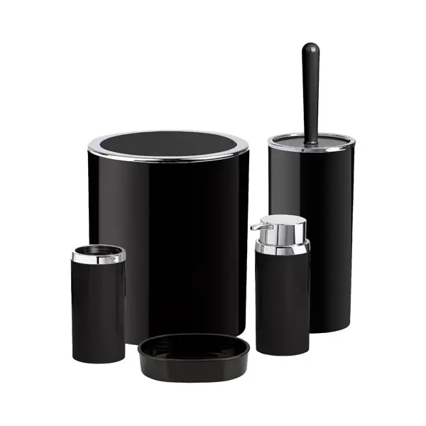 Контейнер для мусора Fixsen Round Black FX-454-6 5 л пластик цвет черный