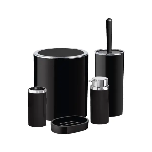 Контейнер для мусора Fixsen Round Black FX-454-6 5 л пластик цвет черный