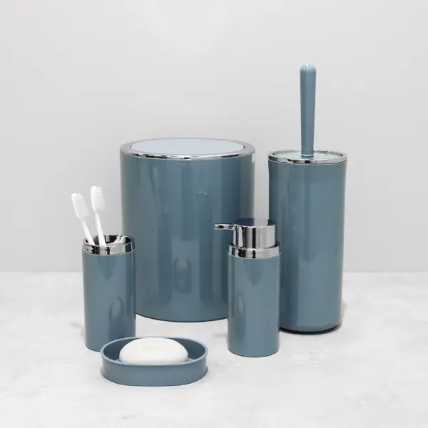 Контейнер для мусора Fixsen Round Blue FX-455-6 5 л пластик цвет синий