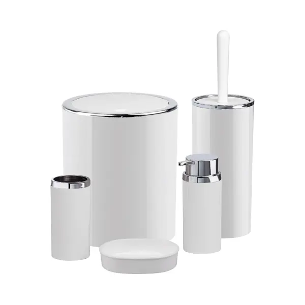 Контейнер для мусора Fixsen Round White FX-451-6 5 л пластик цвет белый