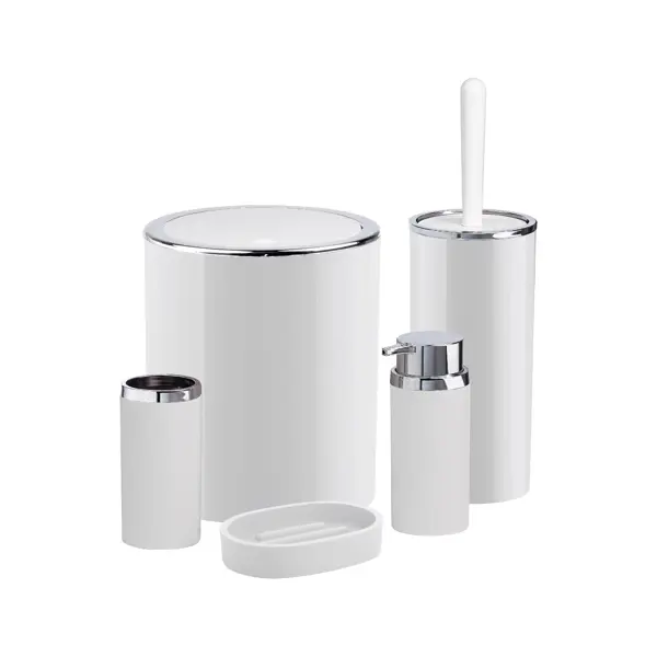 Контейнер для мусора Fixsen Round White FX-451-6 5 л пластик цвет белый