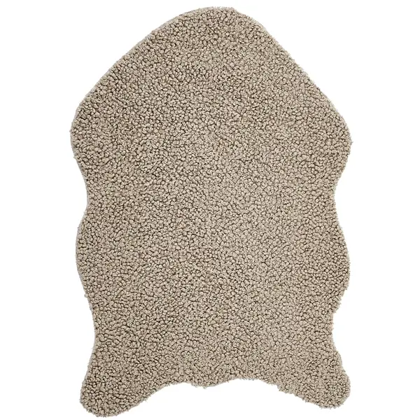 Ковер-шкура Teddy 60x90 см полиэстер цвет бежевая