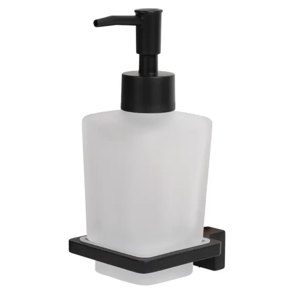 Дозатор для жидкого мыла Swensa Lucid SWR-5400-04-BLK, подвесной, цвет прозрачный/черный