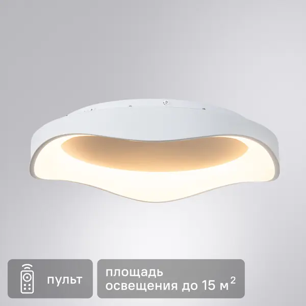 Светильник настенно-потолочный светодиодный Arte Lamp Ankaa 55 Вт 15 м² регулируемый белый цвет света цвет белый