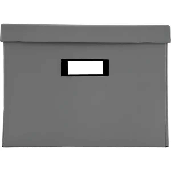 Коробка складная 40x28x20 см картон цвет серый