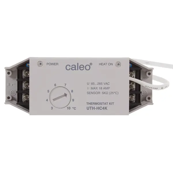 Терморегулятор для систем обогрева труб Caleo UTH-HC4K механический цвет белый