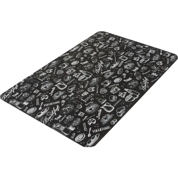 Салфетка-скатерть Завтрак 60x90 см прямоугольная ПВХ цвет чёрный