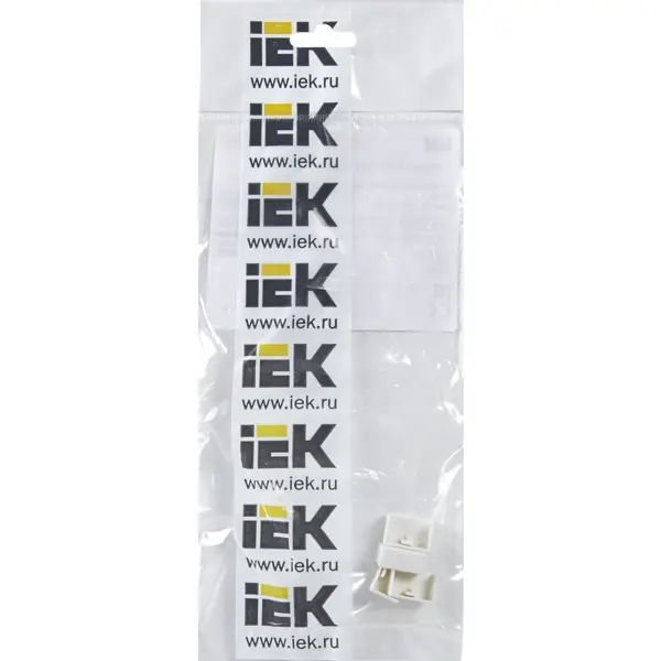 Заглушка для кабель-канала IEK КМЗ 15x10 мм цвет белый 4 шт.