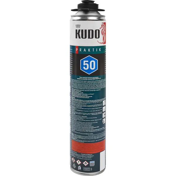 Пена монтажная профессиональная Kudo Praktik 50 зимняя 1000 мл