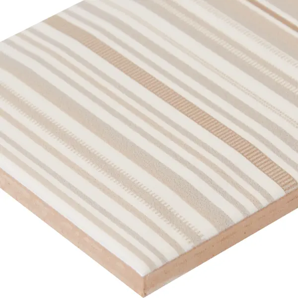 Декор настенный Kerama Marazzi Аккорд 8.5x28.5 см глянцевый цвет бежево-коричневый