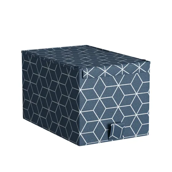 Короб для хранения Spaceo 18x16.5x28 см полиэстер цвет синий