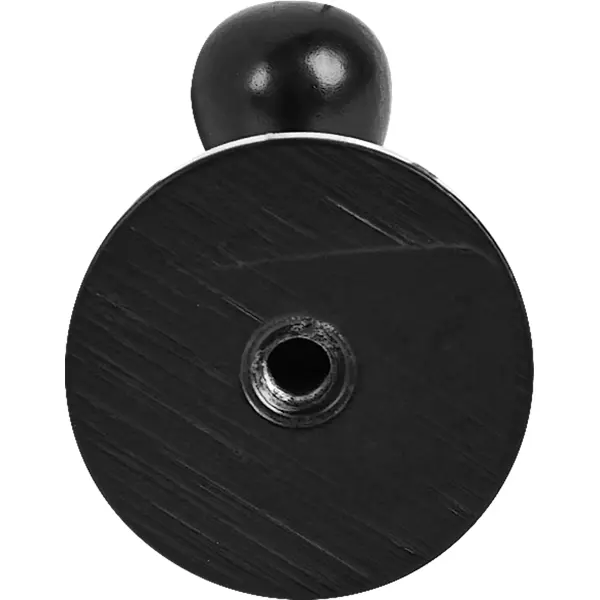 Крючок мебельный 2.5x3.2x4.2 см цвет матовый черный