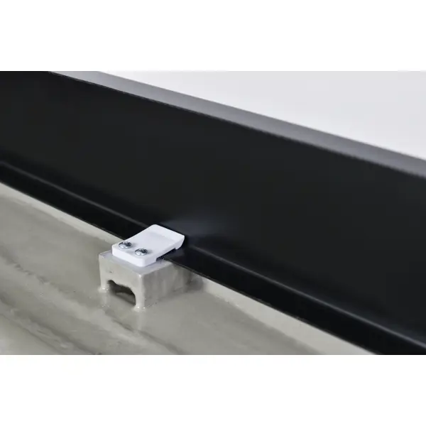 Экран для душевого поддона Metakam Apart Black квадратный 90x90 см