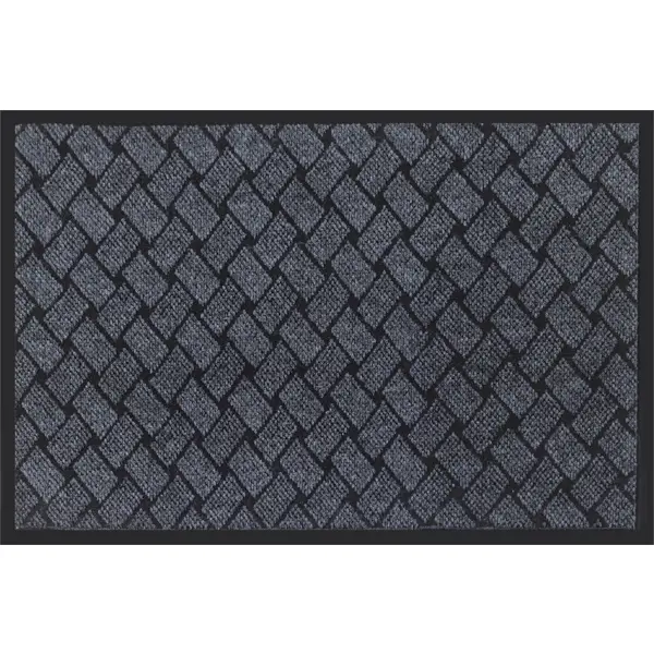 Коврик грязезащитный полиэстер Северин 60x90 см цвет серый