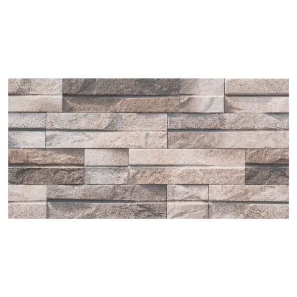 Глазурованный керамогранит Concor Slate Brick Beige 30x60 см 1.08 м² матовый цвет бежевый камень