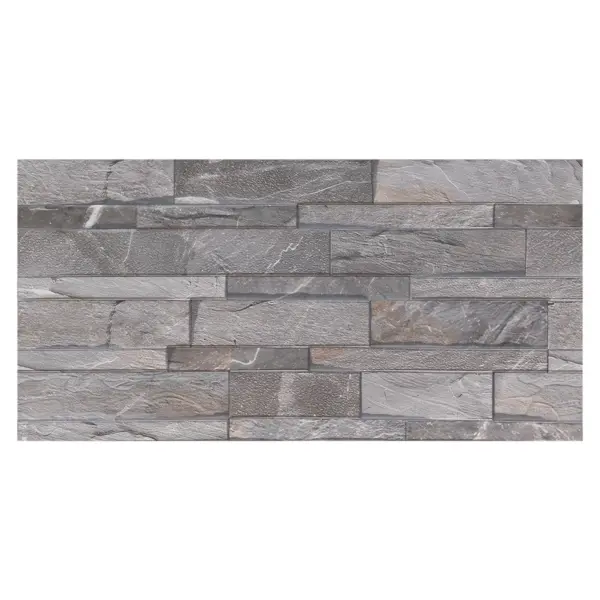 Глазурованный керамогранит Concor Slate Grey 30x60 см 1.08 м² матовый цвет серый камень