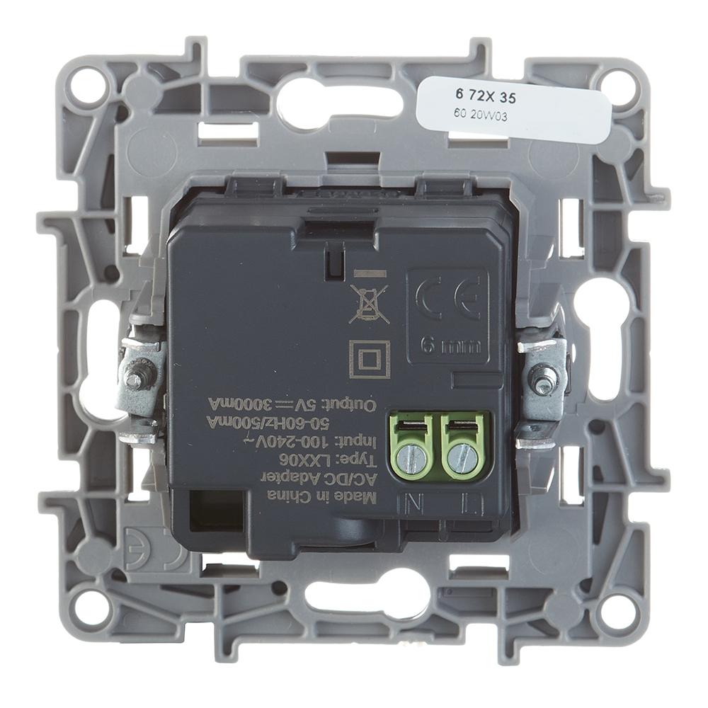 Розетка USB Legrand Etika встраиваемая слоновая кость 2хUSB Type-C (672335)