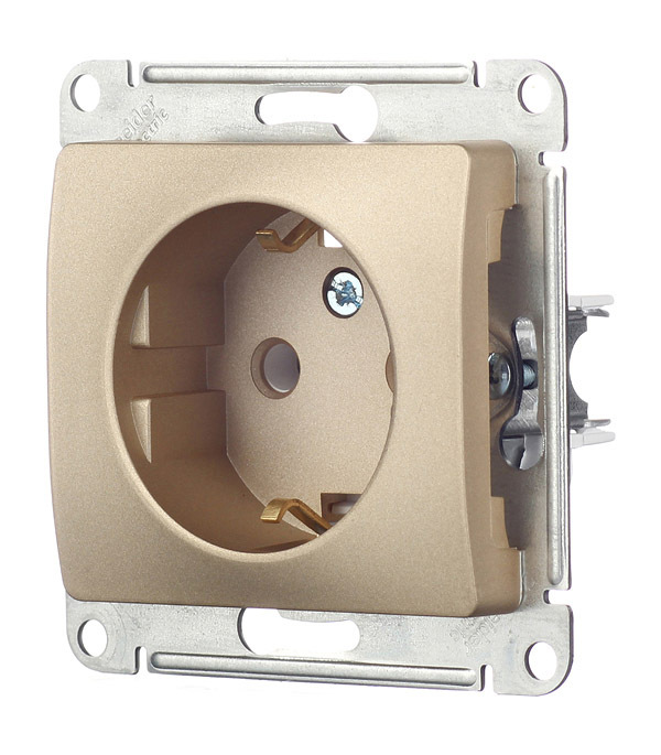 Systeme Electric Glossa 嵌入式插座 钛金色 (GSL000443)