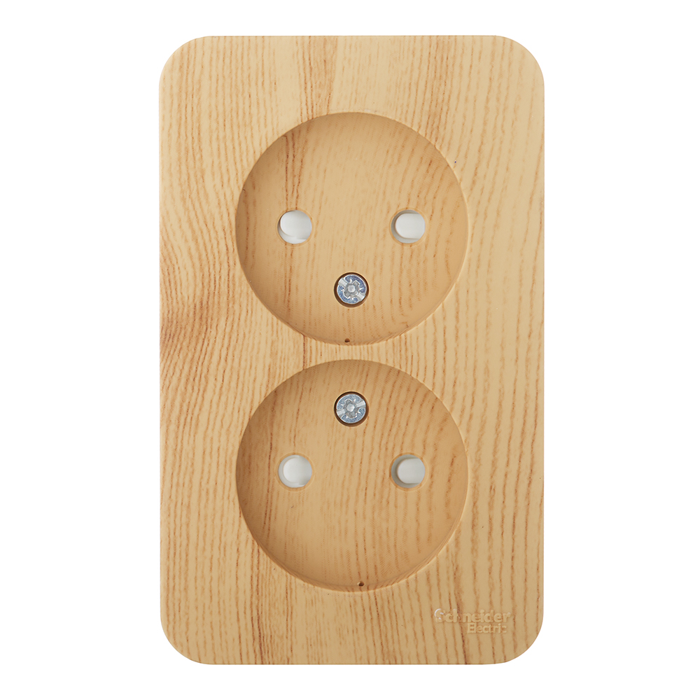 Systeme Electric Blanca surface-mounted socket ash with shutters (BLNRA001215)