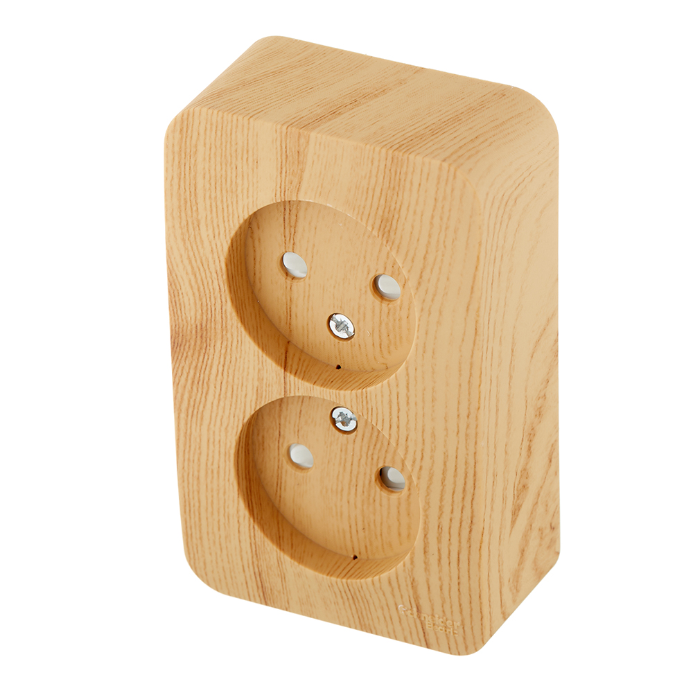 Systeme Electric Blanca surface-mounted socket ash with shutters (BLNRA001215)