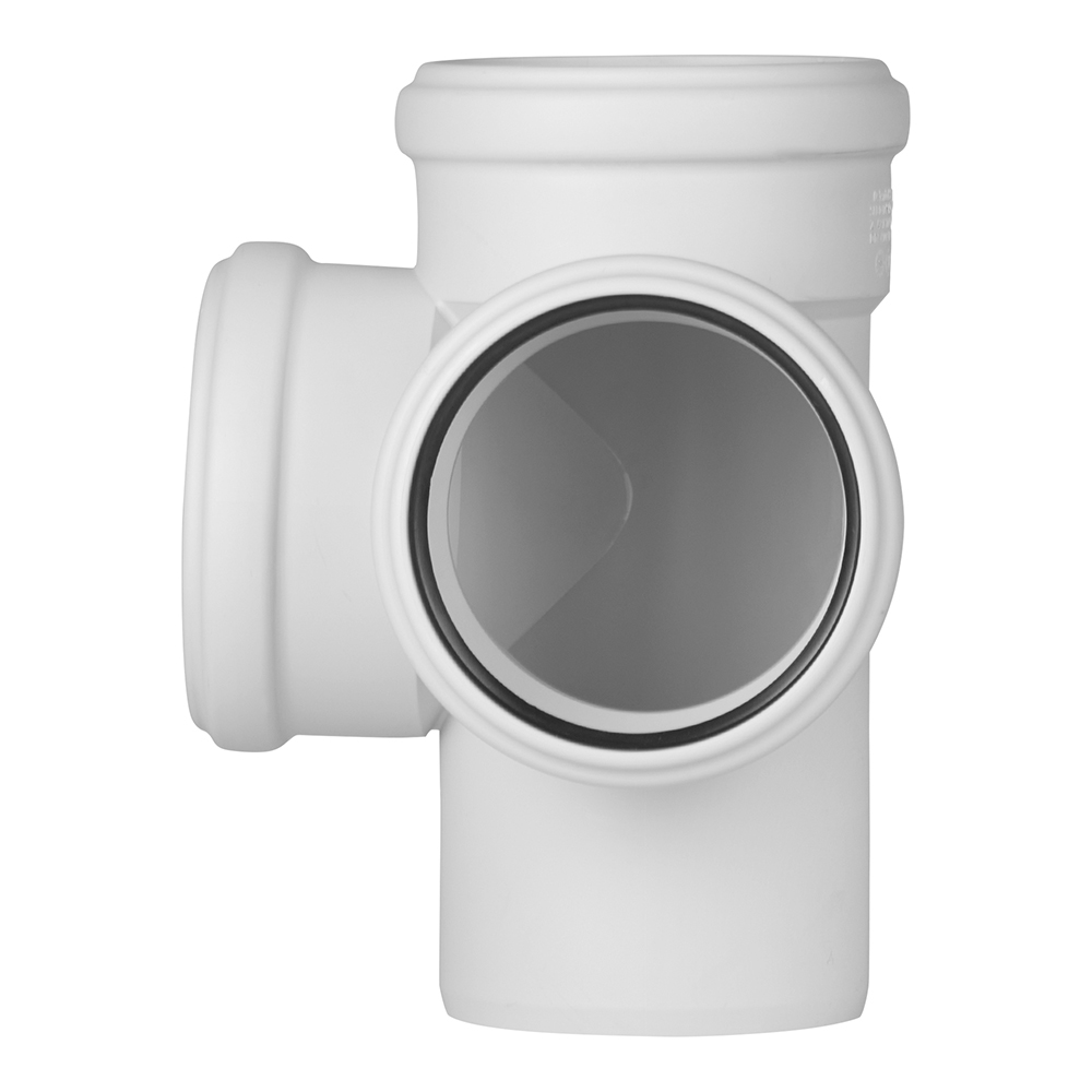 Cross fitting Ostendorf SKED d110x110x110 mm 87° plastic silent for internal sewage (335910)
