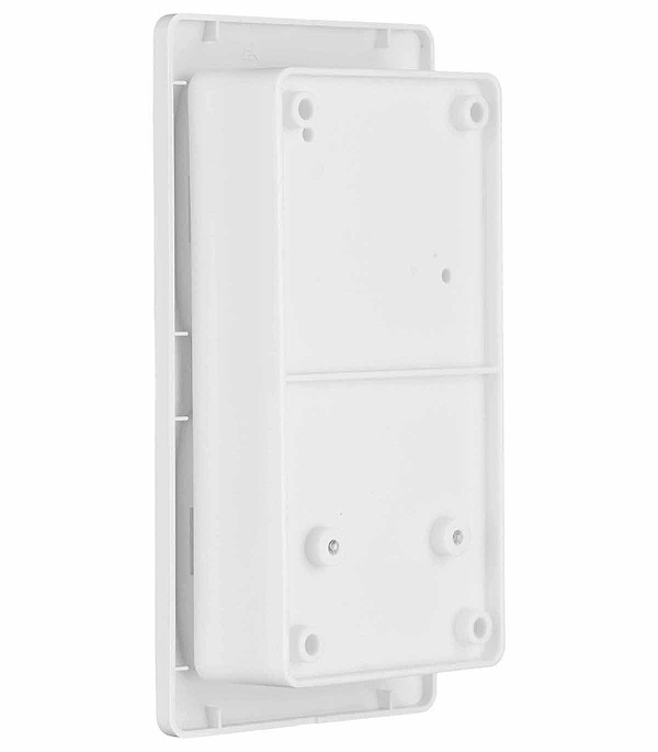 Блок выключатель и розетка Systeme Electric Glossa двухклавишный встраиваемый белый со шторками (GSL000174)