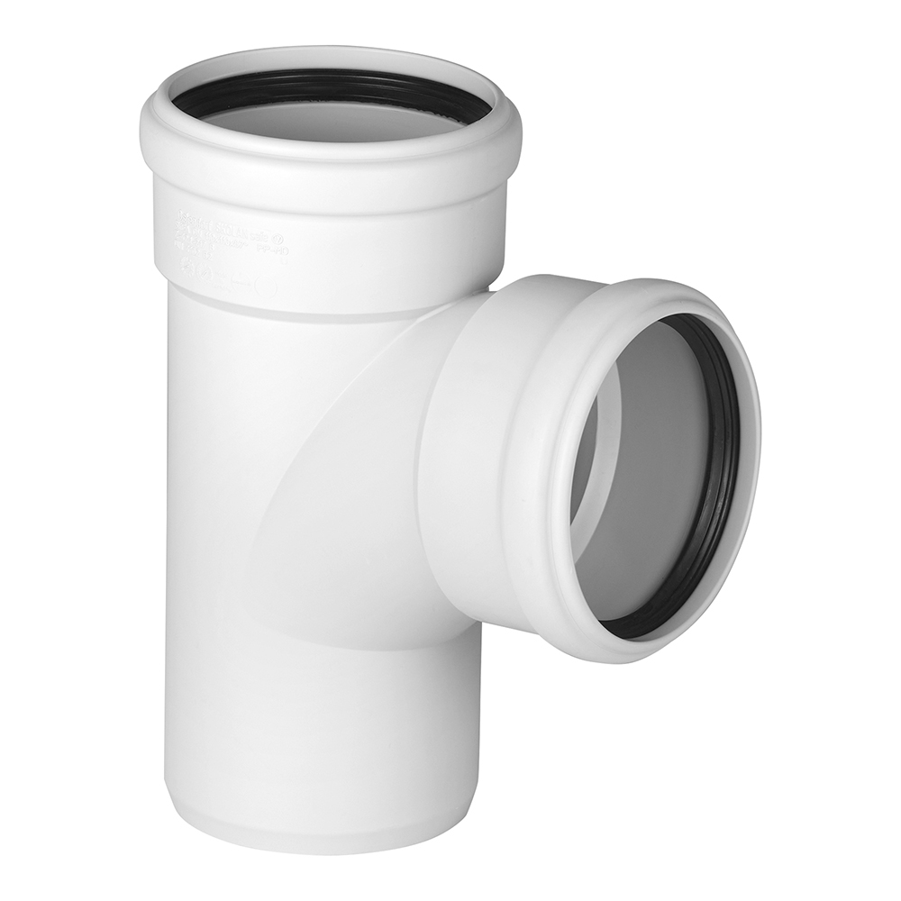 Tee Ostendorf SKEA d110 mm 87° plastic silent for internal sewage (335400)