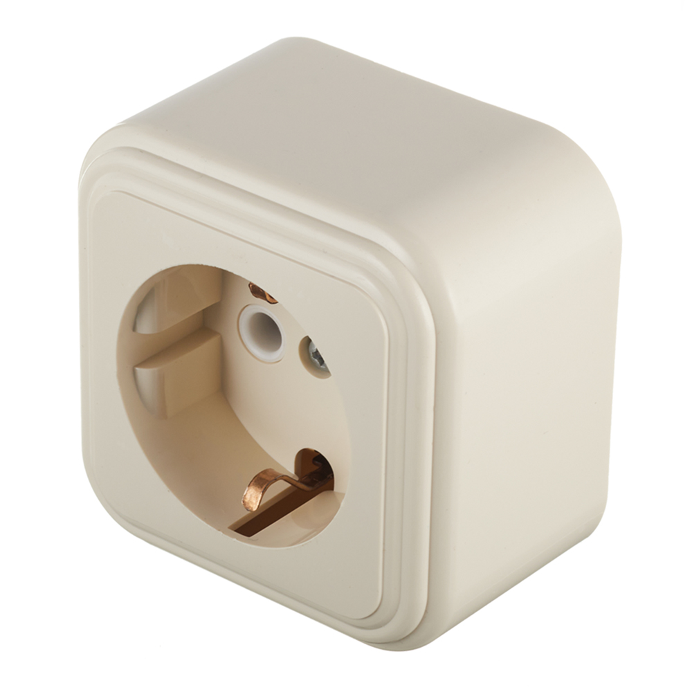 Розетка Svet накладная бежевая (0215-00121)