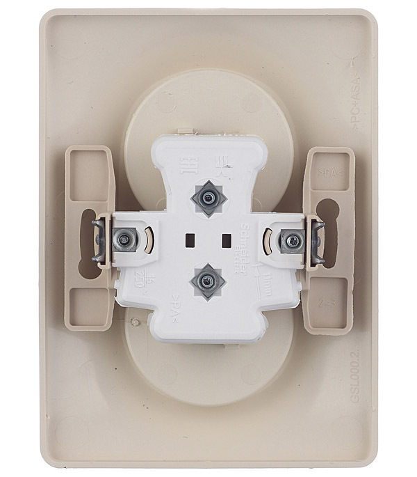 Systeme Electric Glossa 嵌入式插座 米色 (GSL000220)