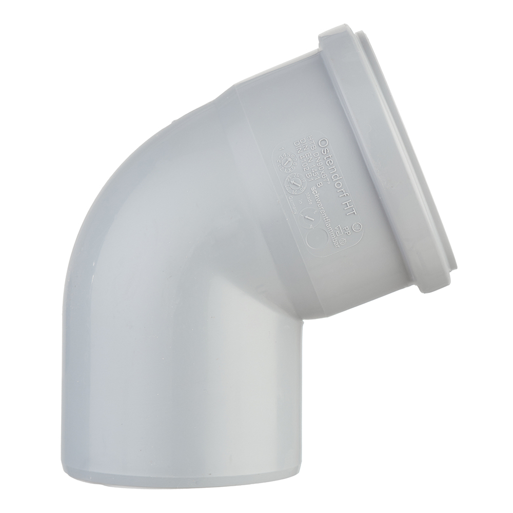 Ostendorf HTB elbow d90 mm 67° plastic for internal sewage (114130)