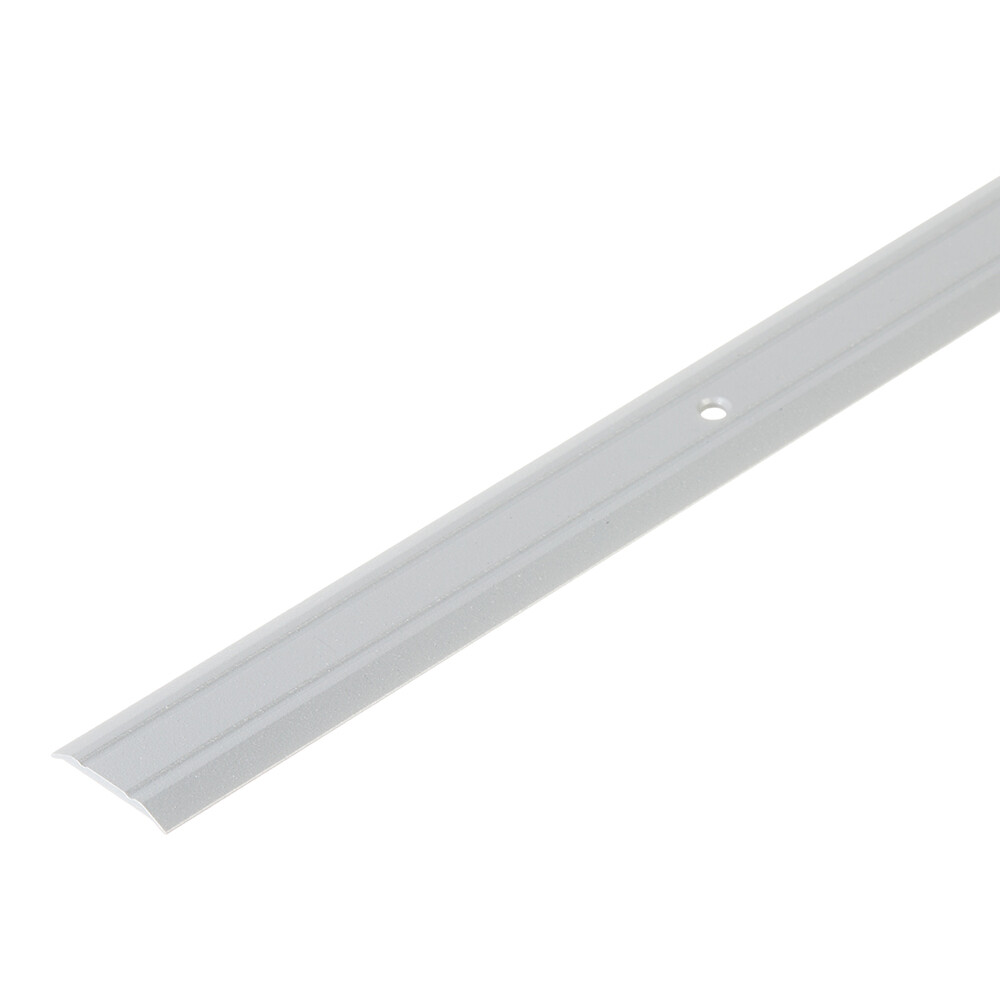 Aluminum threshold, single-level joint, 25x1800 mm, silver