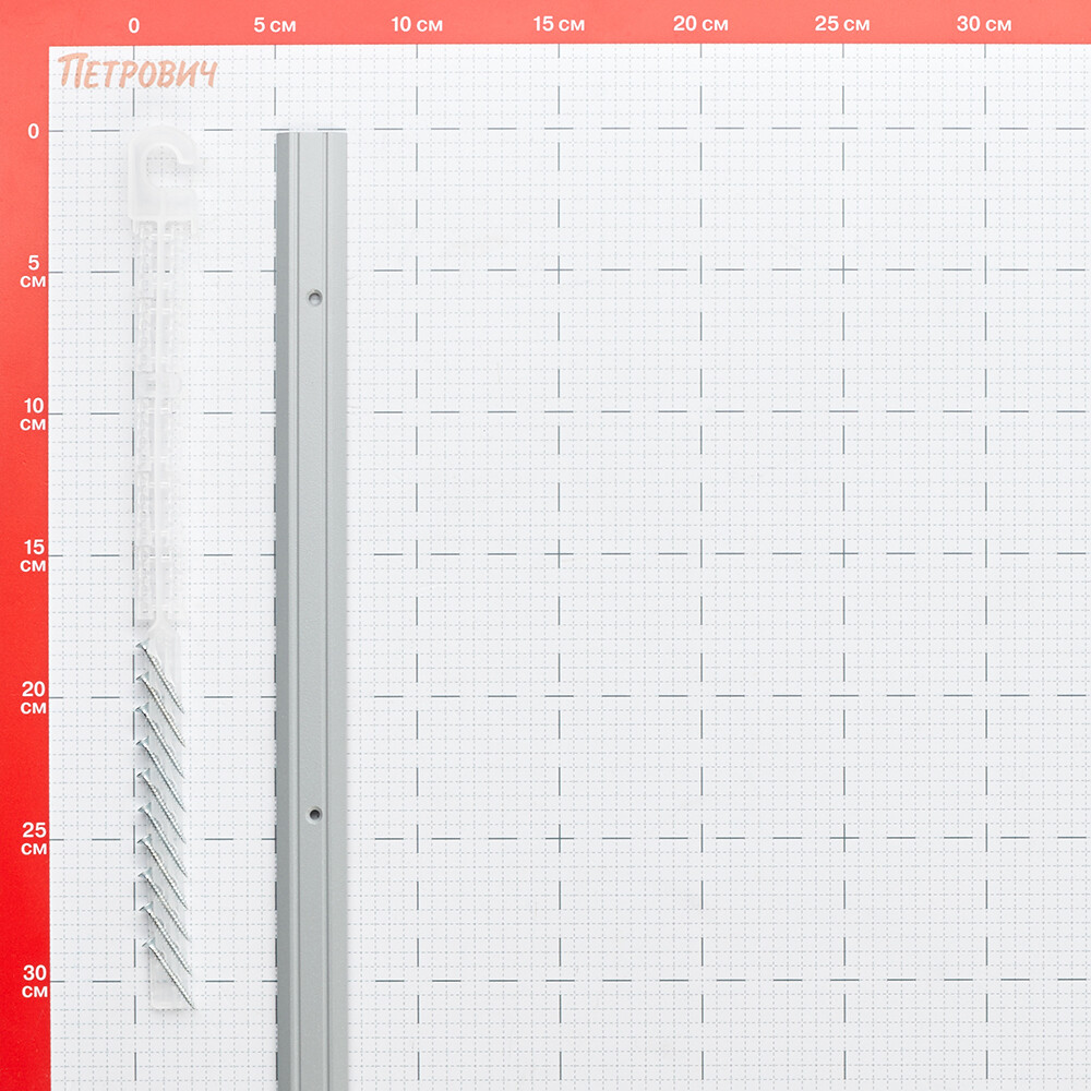 Aluminum threshold, single-level joint, 25x1800 mm, silver