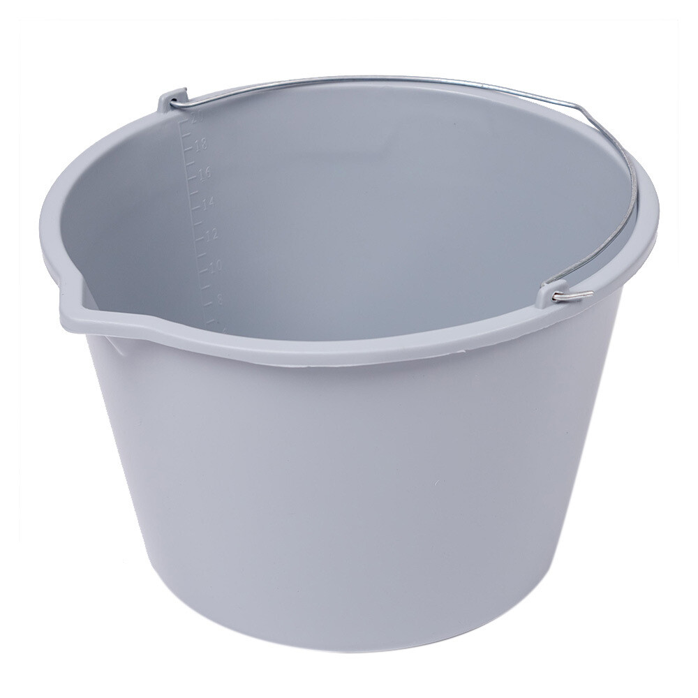 Ведро строительное пластиковое Заря ударопрочное и морозостойкое 20 л