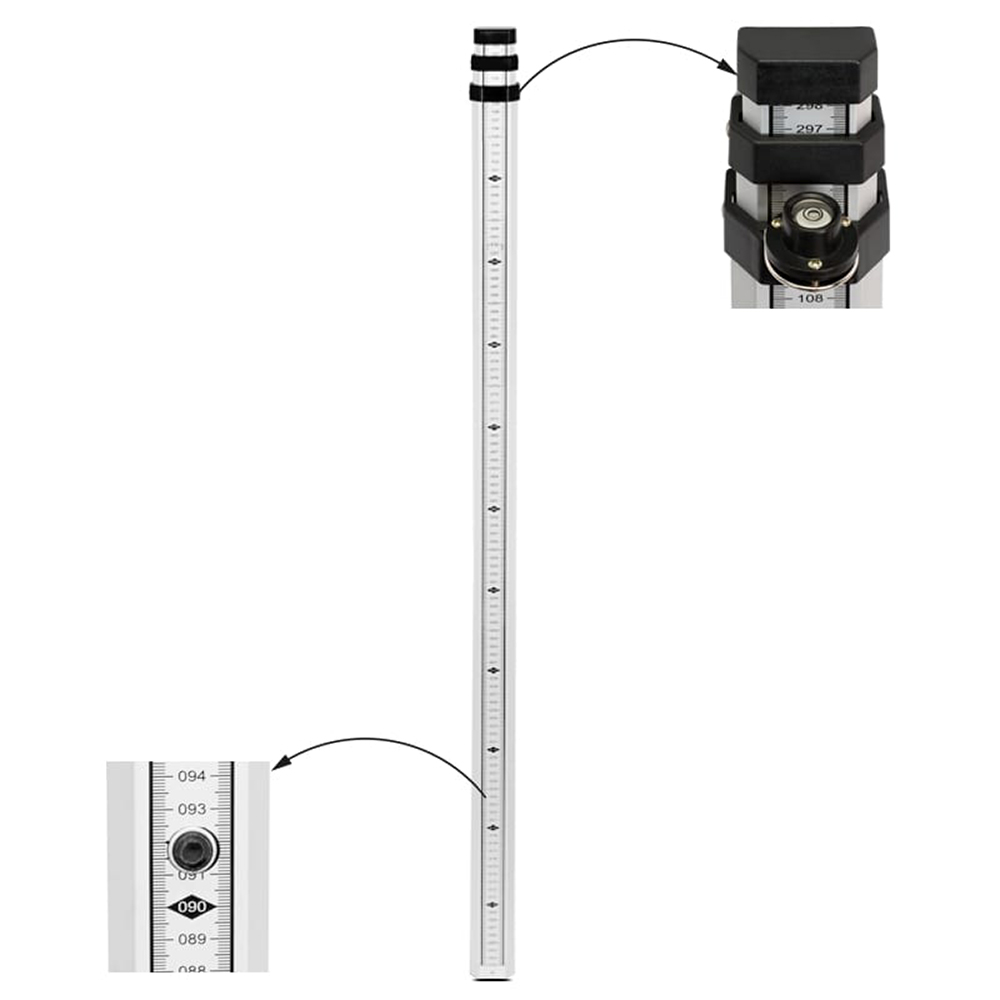 Nivellement rod RGK TS-5 telescopic 5 m