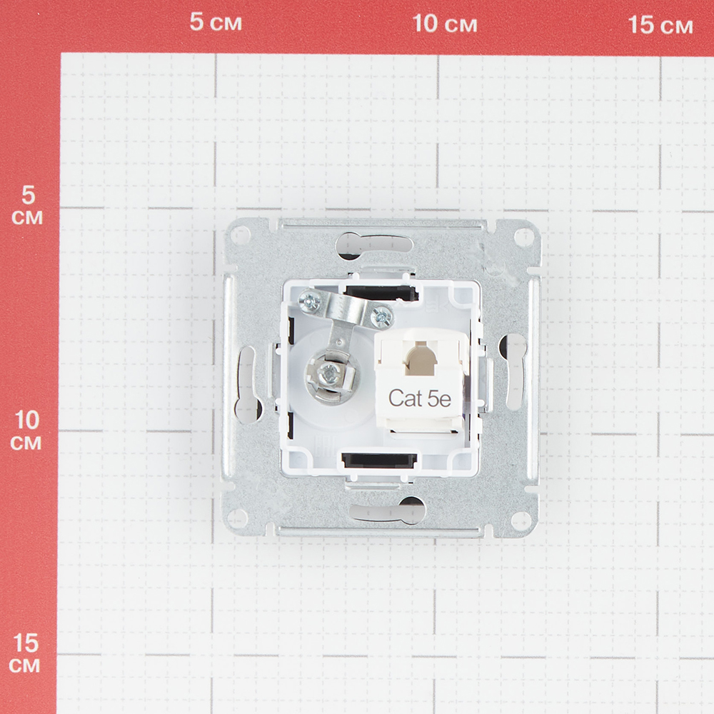 TV/computer socket Systeme Electric AtlasDesign built-in carbon TV/RJ45