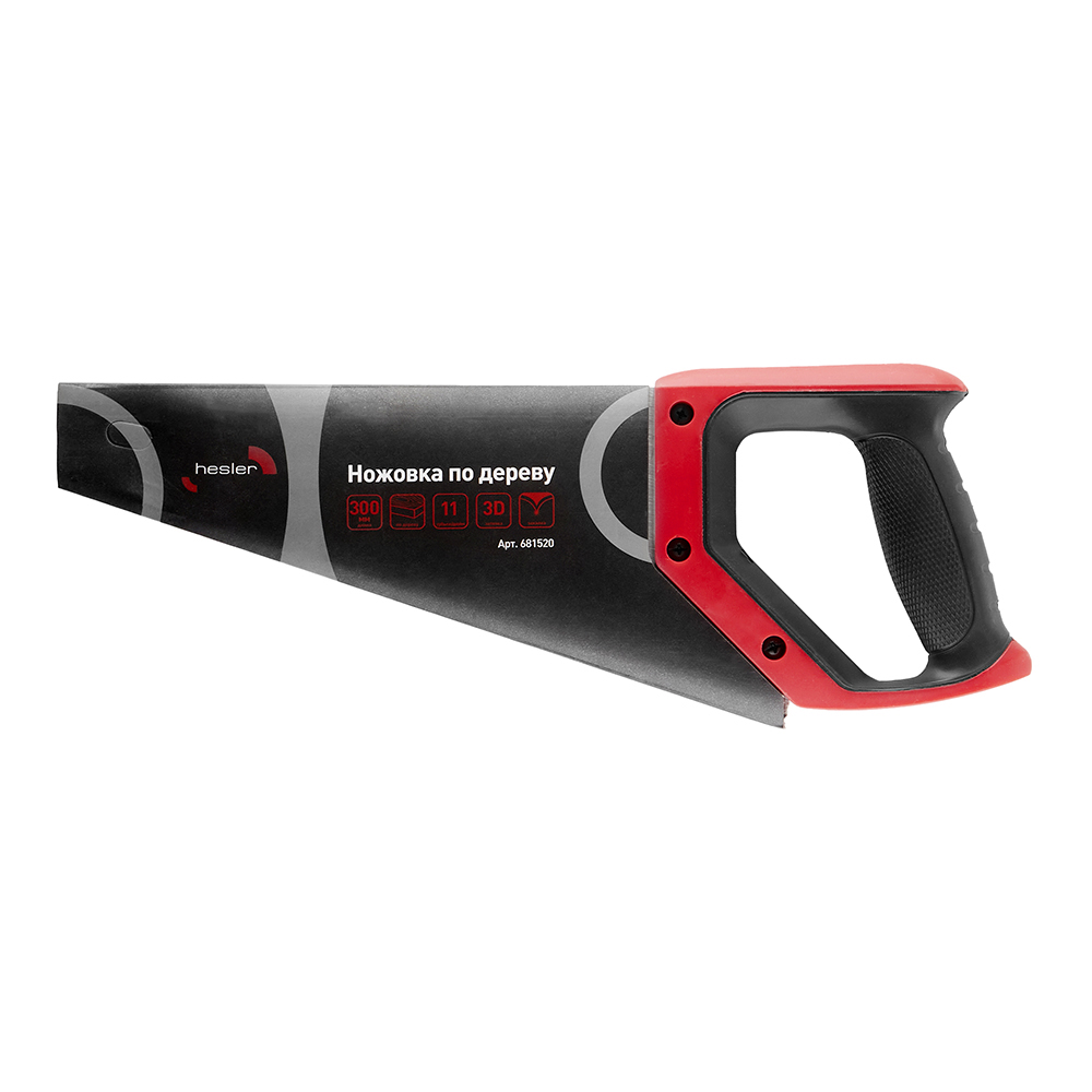 Ножовка по дереву Hesler 300 мм 11 зуб/дюйм мелкий зуб